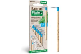 Piksters Bamboe Ragers Hoek - Maat 5 - Blauw - 6 stuks