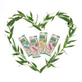 Piksters Bamboe Ragers Hoek - Maat 1 - Fijn Paars - 24 stuks