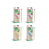 Piksters Bamboe Ragers Hoek - Maat 1 - Fijn Paars - 24 stuks