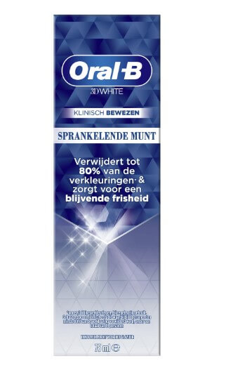 Oral B Tandpasta 3D White Sprankelende Munt - 75 ml