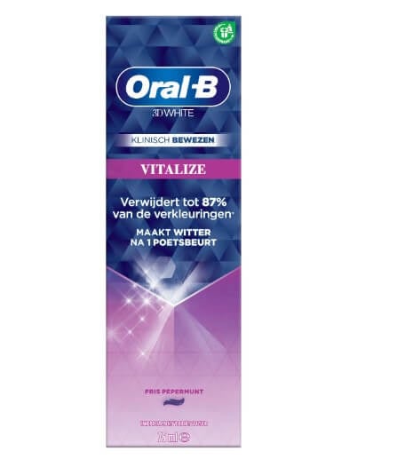 Oral-B 3D White Vitalize Tandpasta | 75 ml | Frisse Pepermunt