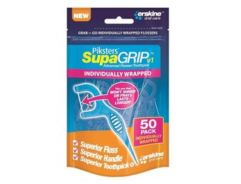 Piksters SupaGRIP Floss Met Houder - 50 stuks