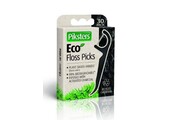 Piksters Eco Charcoal Floss Picks - 30 stuks