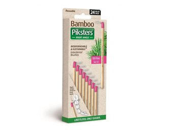 3x Piksters Bamboe Ragers Hoek - Maat 00 XX - Fijn Roze - 24 stuks