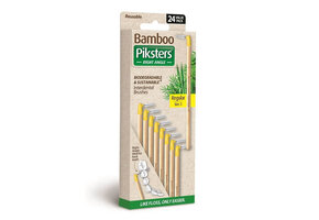 3x Piksters Bamboe Ragers Hoek - Maat 3 - Geel - 24 stuks