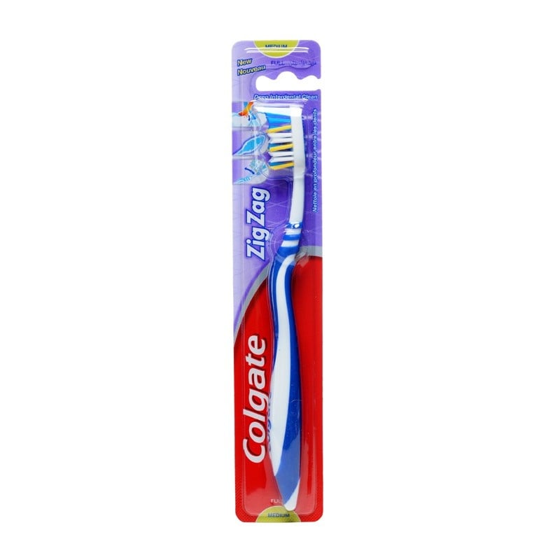 3x Colgate Tandenborstel Zig Zag - Medium - Voordeelverpakking