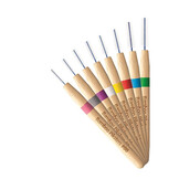 Piksters Bamboe Rechte Ragers - Maat 1 - Fijn Paars - 32 stuks