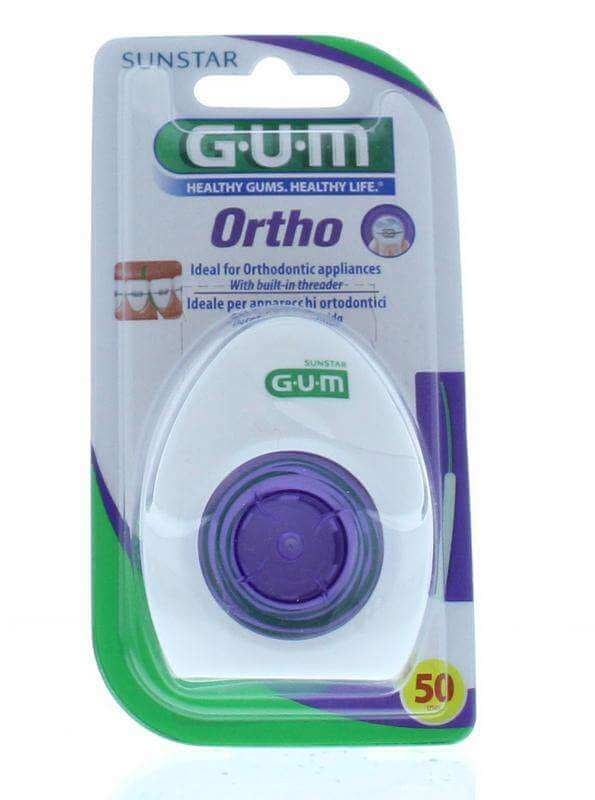 GUM Ortho Floss - 3 x 50 stuks - Voordeelverpakking