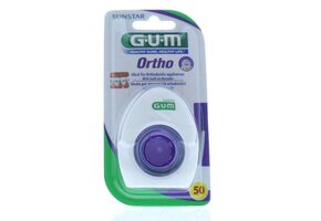 GUM Ortho Floss - 6 x 50 stuks - Voordeelverpakking