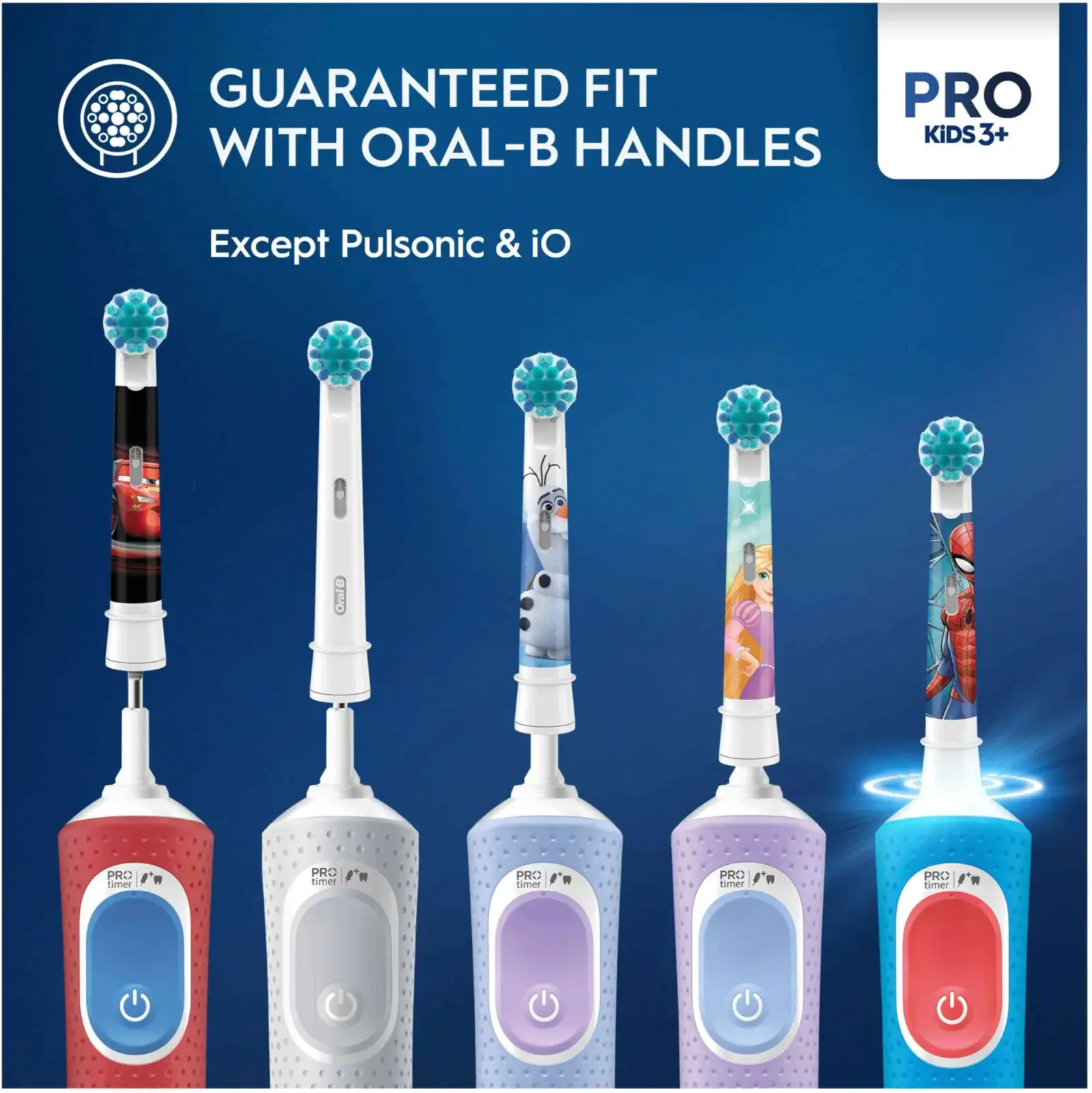 Oral B PRO Kids Opzetborstels Spiderman - 4 stuks