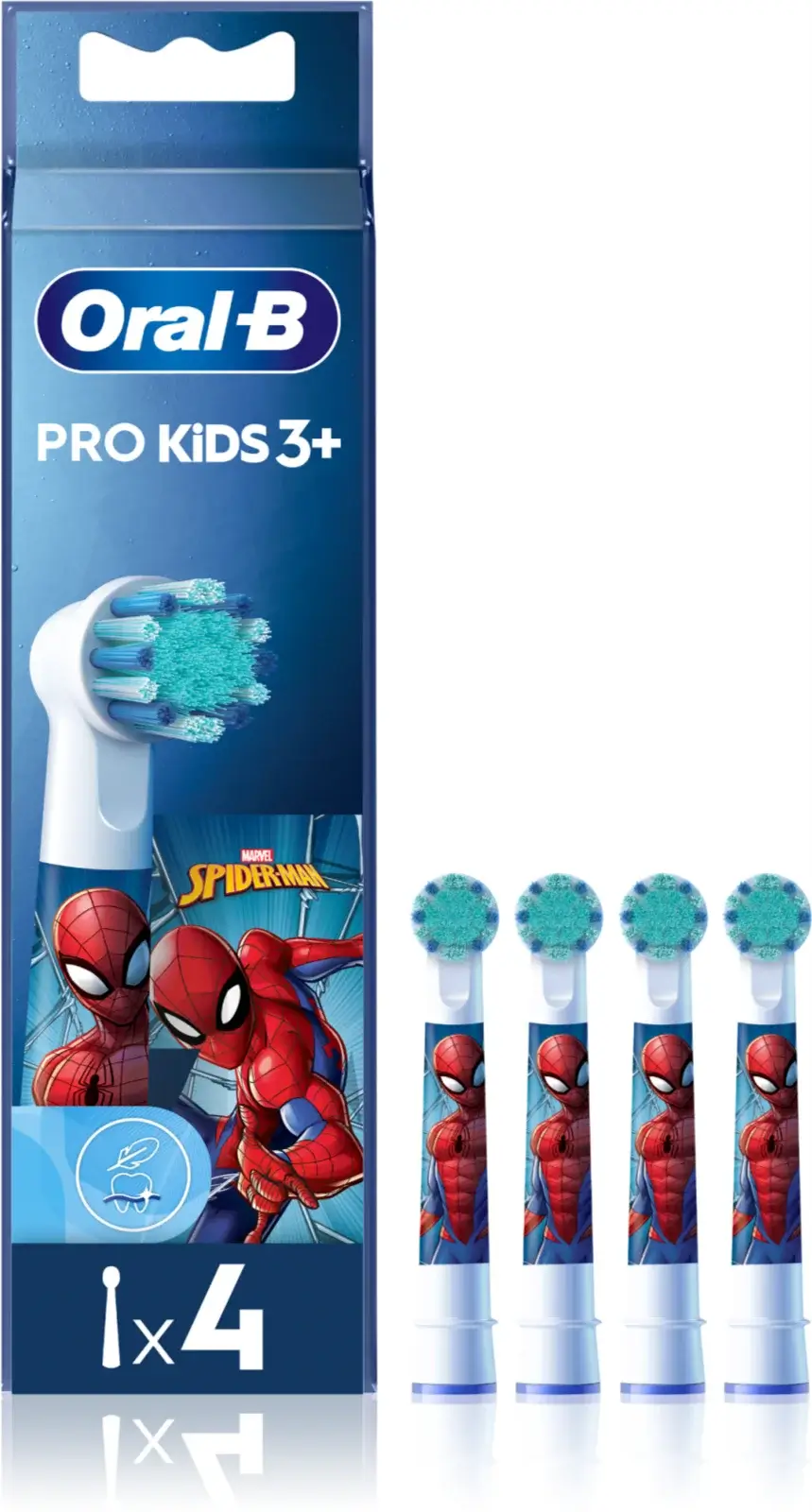 Oral B PRO Kids Opzetborstels Spiderman - 4 stuks