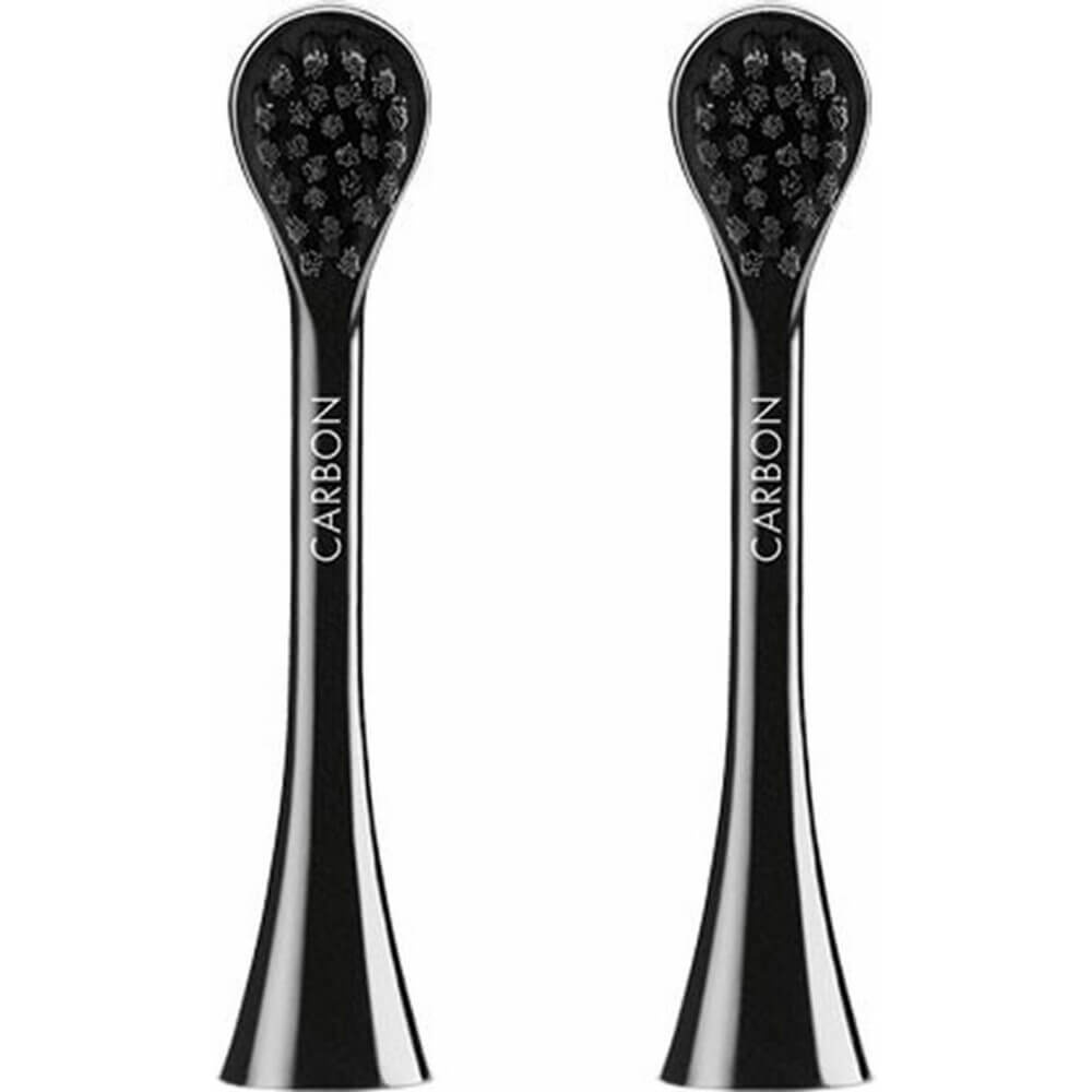Curaprox Black is White Hydrasonic Opzetborstel Carbon Duo - 2 stuks
