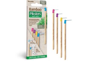 Piksters Bamboe Ragers Hoek - Gemengd - Maat 00-5 | 4 stuks