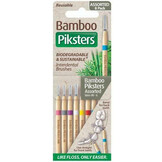 Piksters Bamboe Rechte Ragers - Gemengd - Maat 00-6 | 8 stuks