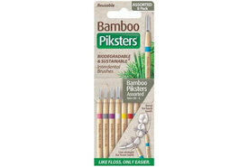 Piksters Bamboe Rechte Ragers - Gemengd - Maat 00-6 | 8 stuks