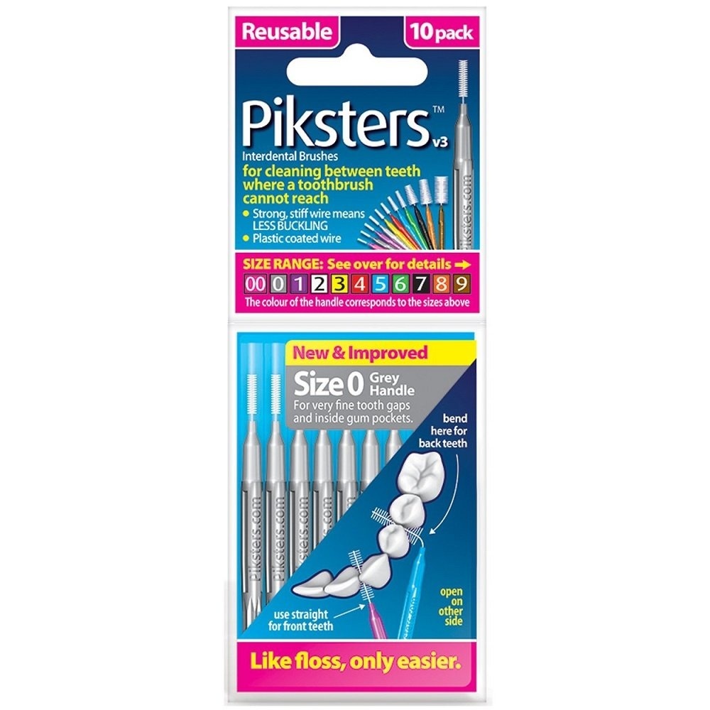 Piksters Ragers Maat 0 Grijs 1,7 mm - 10 stuks