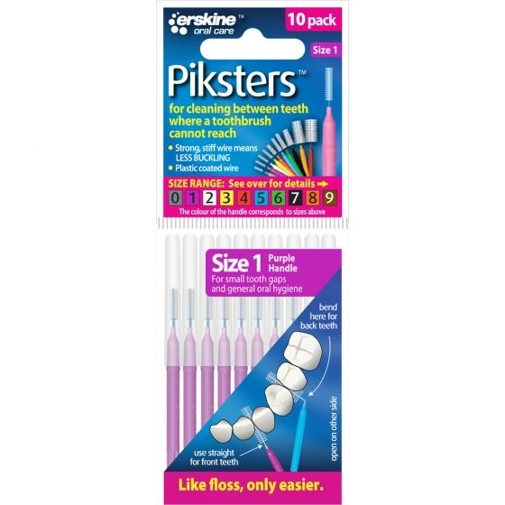 Piksters Ragers Maat 1 Paars 1,9 mm - 10 stuks