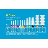 Piksters Ragers Maat 1 Paars 1,9 mm - 10 stuks