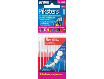 Piksters Ragers Maat 4 Rood 3-3,5 mm - 10 stuks