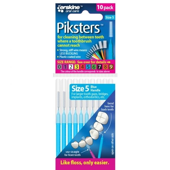 Piksters Ragers Maat 5 Blauw 2-4 mm - 10 stuks