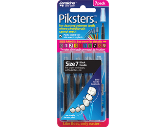 Piksters Rechte Ragers Maat 7 Zwart 5-8 mm - 7 stuks