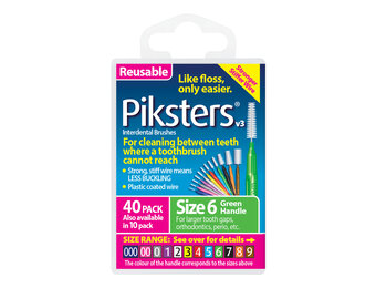 Piksters Ragers Maat 6 Groen 3-5 mm - 40 stuks