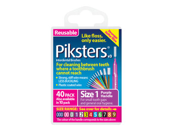 Piksters Ragers Maat 1 Paars 1,9 mm - 40 stuks