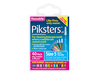 Piksters Ragers Maat 5 Blauw 2-4 mm - 40 stuks