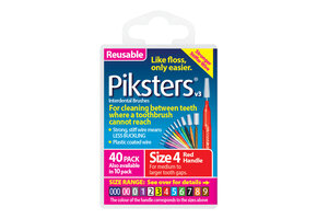 Piksters Ragers Maat 4 Rood 3-3,5 mm - 40 stuks