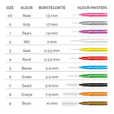 Piksters Ragers Maat 4 Rood 3-3,5 mm - 40 stuks