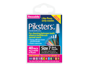 Piksters Ragers Maat 7 Zwart 5-8 mm - 40 stuks