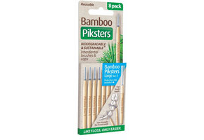 Piksters Bamboe Rechte Ragers - Maat 5 - Blauw - 3 x 8 stuks - Voordeelverpakking