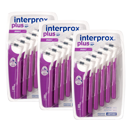 Interprox Plus Maxi - 4.2-5.7 mm - Paars - 3 x 6 stuks - Voordeelpakket