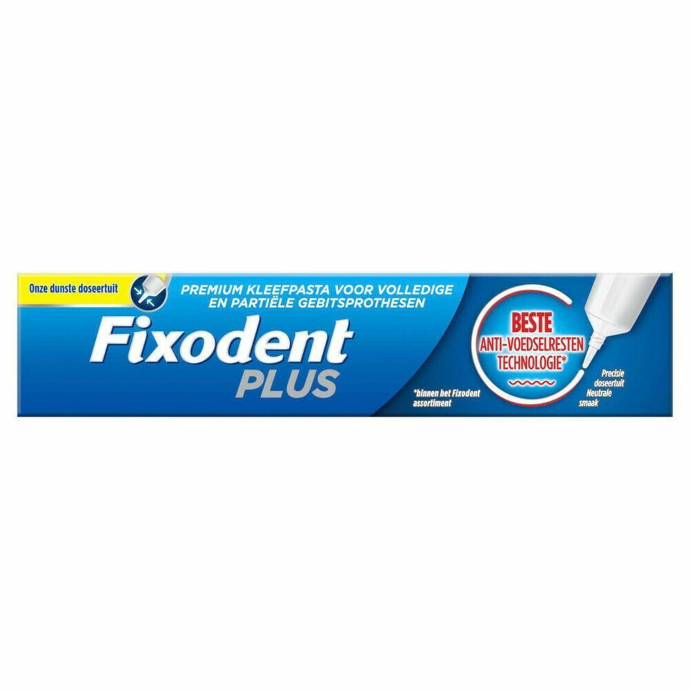 Fixodent Kleefpasta Plus Premium 40 gr - Voordeelverpakking 3 stuks