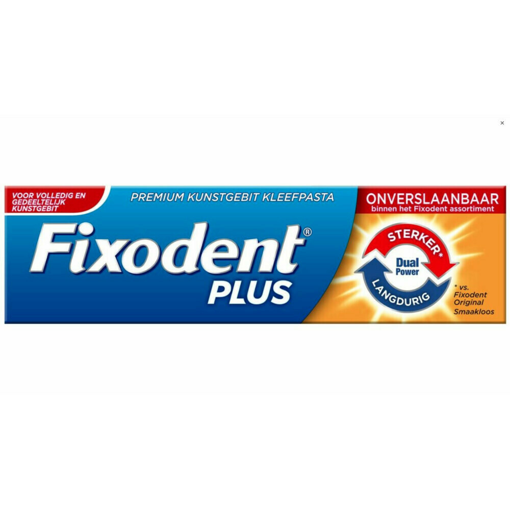 Fixodent Kleefpasta Plus Duo Premium 40 gr - Voordeelverpakking 24 stuks