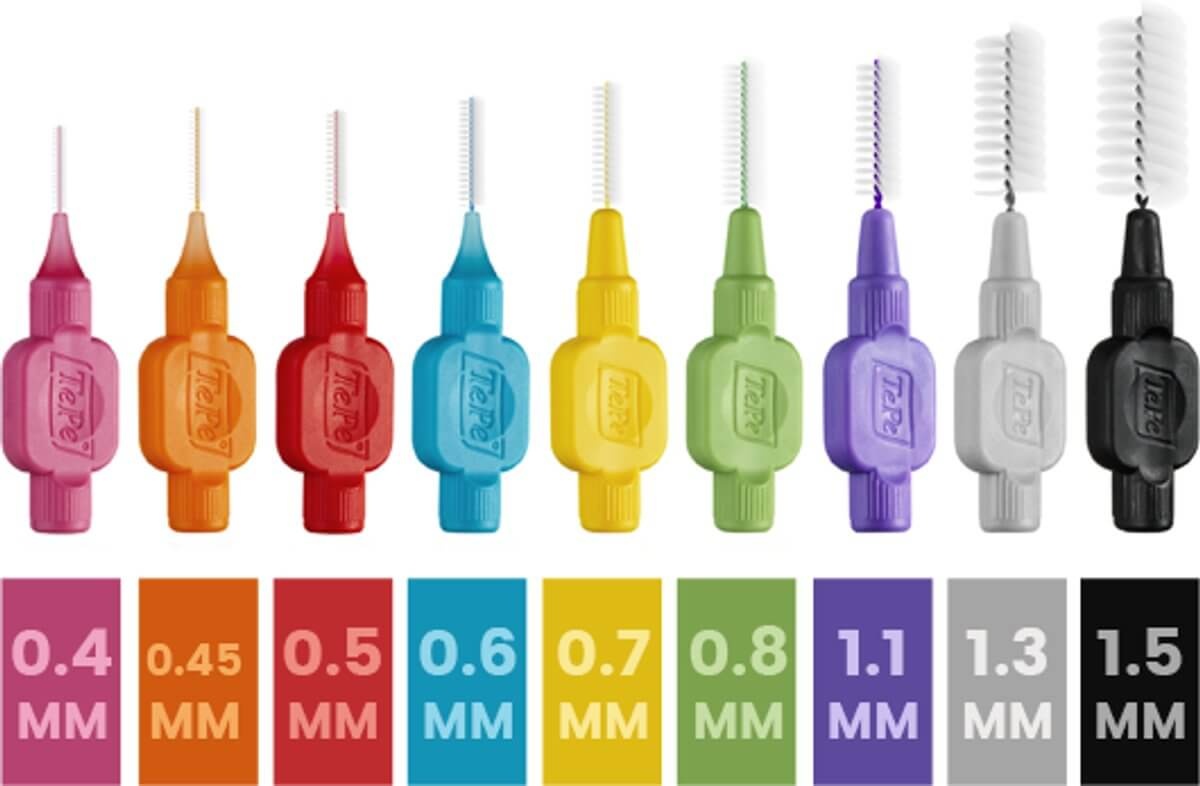TePe Ragers Origineel 1,3 mm Grijs | 25 stuks