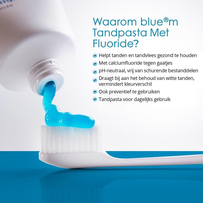 BlueM Tandpasta | Met Fluoride | 75 ml