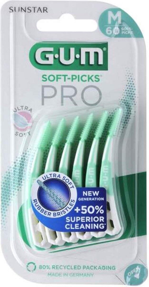 GUM Soft Picks PRO Medium – 60 Stuks