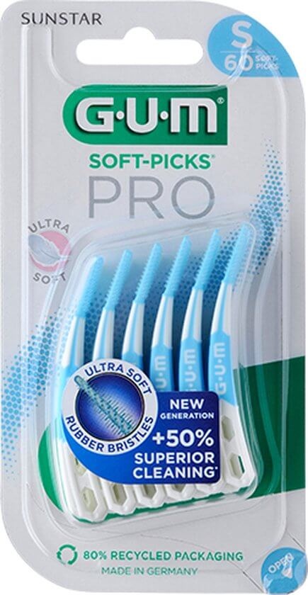 GUM Soft Picks PRO Small – 6 x 60 Stuks - Voordeelverpakking