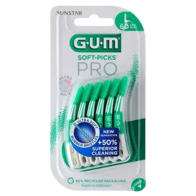 GUM Soft Picks PRO Large – 6 x 60 Stuks - Voordeelverpakking