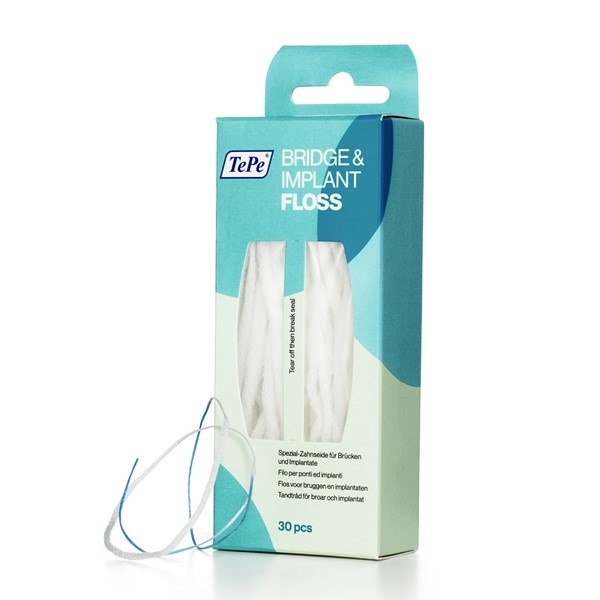 Tepe Floss Bridge & Implant - 2 x 30 stuks - Voordeelverpakking