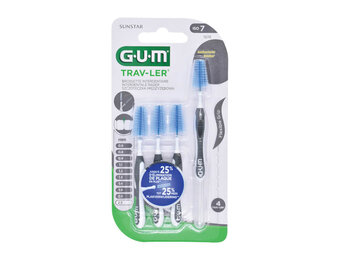 GUM Trav-ler Ragers 2.6 mm Zwart - 3 x 4 stuks - Voordeelverpakking