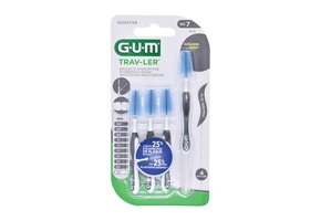 GUM Trav-ler Ragers 2.6 mm Zwart - 6 x 4 stuks - Voordeelverpakking