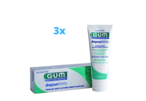 GUM Original White Tandpasta Set van 3 x 75 ml
