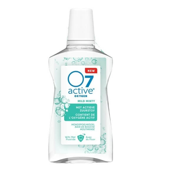 O7 Active Mondspoelmiddel Mild Minty - 2 x 500 ml - Voordeelverpakking