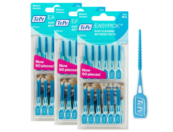 6x TePe EasyPick Maat M/ L 60 stuks