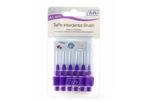 3x TePe Interdentale Ragers Original 1,1 mm Paars 6 stuks