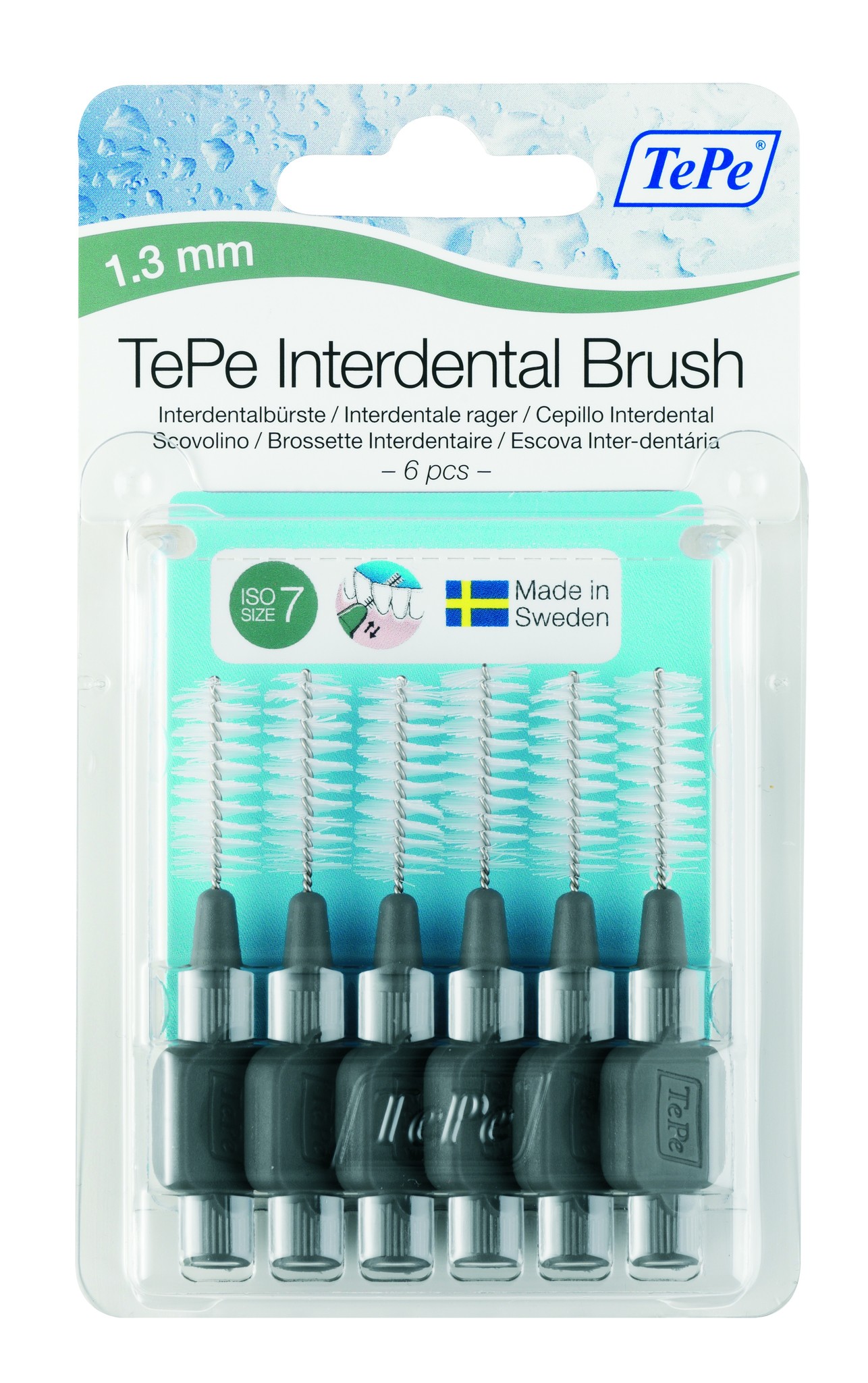 3x TePe Interdentale Ragers Original 1,3 mm Grijs 6 stuks