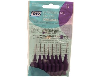 3x TePe Interdentale Ragers Original 1,1 mm Paars 8 stuks