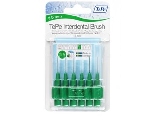 3x TePe Interdentale Ragers Original 0,8 mm Groen 6 stuks